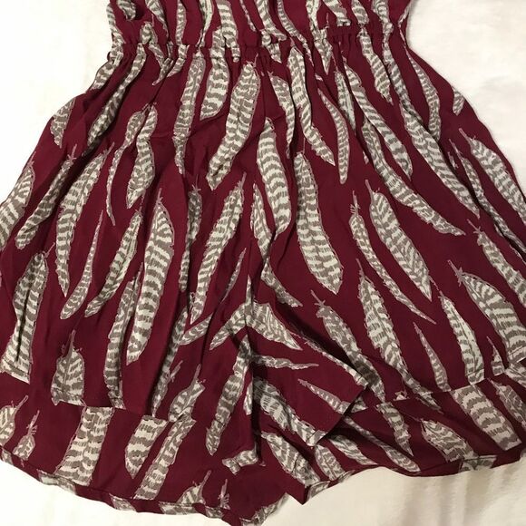 BLUE LIFE BOHO SLEEVE ROMPER IN BORDEAUX - Picture 7 of 7